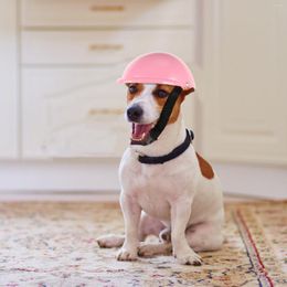 Vêtements pour chiens Chiot Pet Chapeau drôle Accesorios de Motocicleta Sécurité Casquette de protection Abs Protection