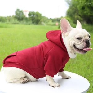 Vêtements pour chiens Chiots Sweat à capuche pour animaux de compagnie Automne et hiver Deux poches de jambe Petit Moyen Chats Chiens Vêtements Doux Chaud