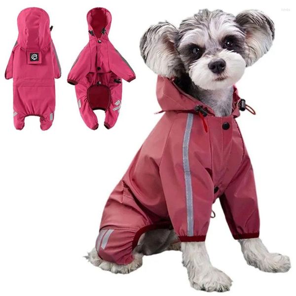 Vêtements pour chiens, imperméable pour chiot, salopette résistante à l'eau, vêtements imperméables réfléchissants pour petits chiens, combinaison de pluie, accessoires pour animaux de compagnie