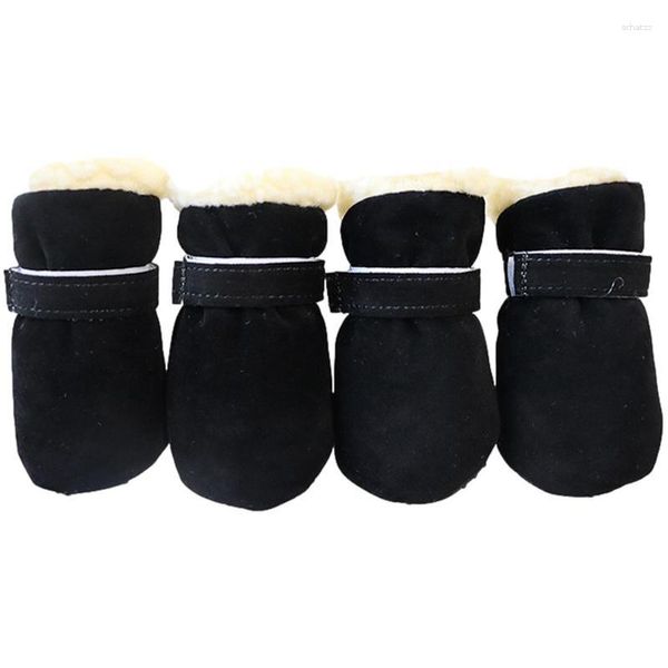 Chien Vêtements Chiot Bottes De Neige Doux Et Confortable Chaud Hiver Petits Chaussures Pour Animaux De Compagnie Antidérapant Protection Des Pieds Coupe-Vent Pour