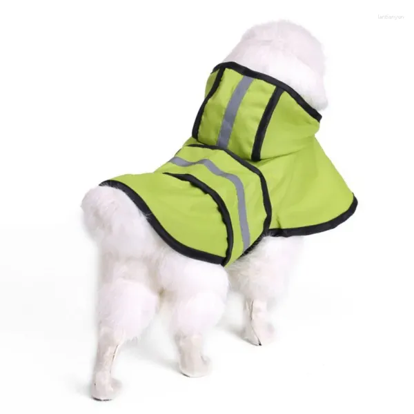 Appareil de chien Panneau canin Réflexion pour les petits vêtements pratiques utiles de grande taille moyenne Poncho en jour de pluie
