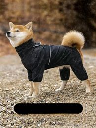 Hondenkleding regenjas voor grote en middelgrote honden vier hoek waterdichte all -inclusive huisdier herfst winter stormtrooper kleding