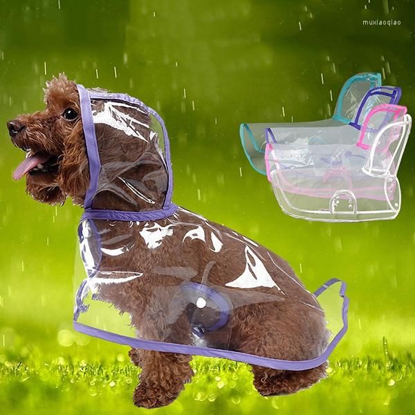 Chien Vêtements Imperméable Chiot Imperméable Poncho Animaux Vêtements Rainrainwater Chiens Transparent Manteau De Pluie Mode