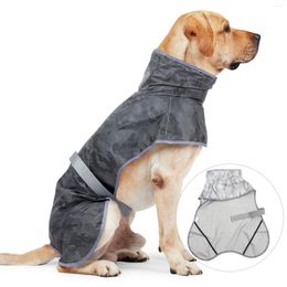 Vêtements pour chiens imperméables imperméables pour grands chiens Poncho imperméable quotidien en polyester réfléchissant global