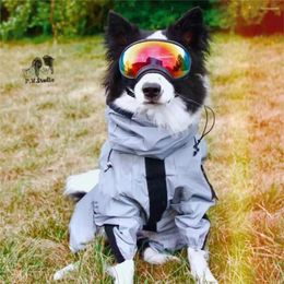 Vêtements pour chiens imperméable réfléchissant Golden Retriever berger allemand frontière Samoyède à quatre pattes tout compris imperméable