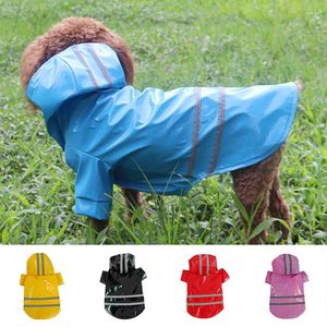 Ropa para perros impermeable monstruos reflectantes de la lluvia con capucha impermeable con capucha ropa de aire al aire libre