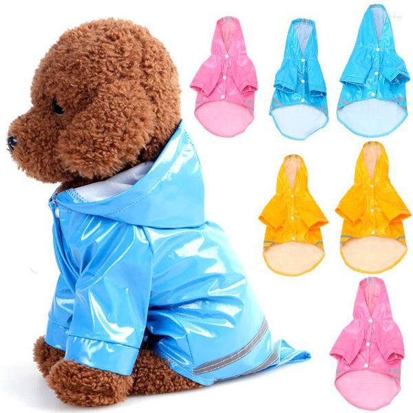 Ropa para perros Chubasquero Chaqueta impermeable Ropa resistente al agua para mascotas M / L Sudadera con capucha Cachorro Chubasquero para perros Suministros para gatos al aire libre