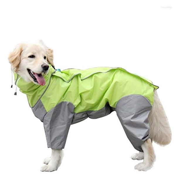 Chien vêtements imperméable costumes imperméables Dot Cape de pluie pour les grands chiens moyens veste à capuche Poncho manteau pour animaux de compagnie combinaison vêtements de plein air