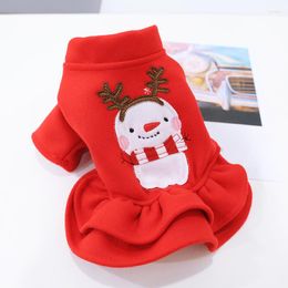 Vestuário para cães Roupas de Natal vermelhas Inverno Cachorro Quente Para Cães Pequenos Roupas para Animais de Estimação Ropa Perro Ubranka Dla Psa