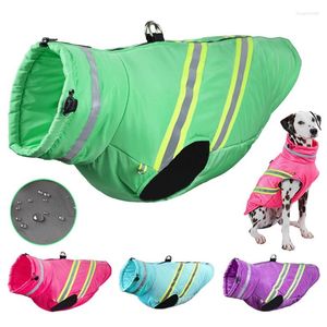 Hondenkleding Reflecterende grote jas Waterdichte huisdierkleding voor kleine, middelgrote en grote honden Winterwarme Franse Bulldog-kostuum Chihuahua-vest