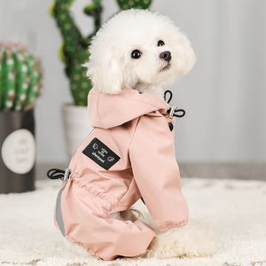 Vêtements de chien réfléchissant chien imperméable imperméable chien veste de pluie manteau vêtements petits chiens moyens sweats à capuche combinaison imperméables bouledogue français 230327