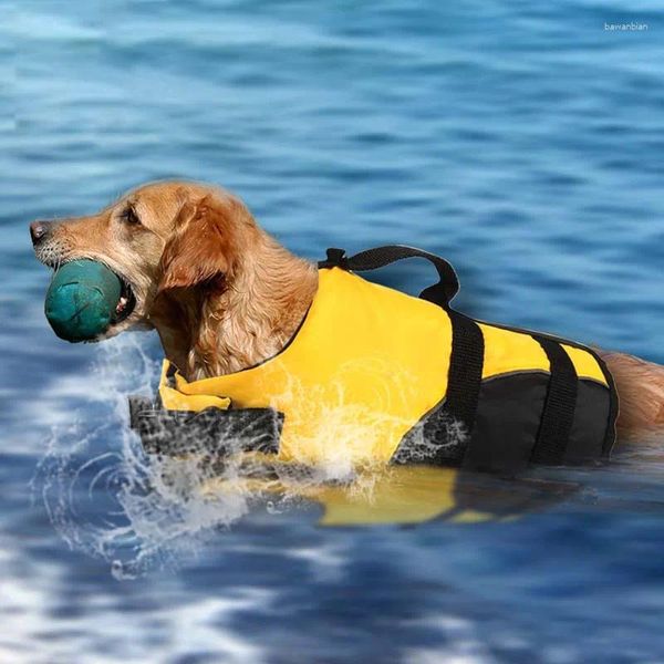 Appareils pour chiens Reflective Life Gest Summer Sénalisation Veste de natation Vestes Swimwear pour animaux de compagnie Big Taille XL / XXL / XXXL / XXXXL