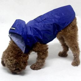 Appareils pour chien Réflexion Pet Raincoat chiot imperméable et le vent de la cagoule fournit des vêtements Capas Para Lluvia