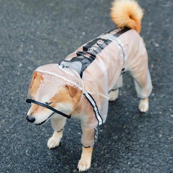 Appareils pour chiens Pluie réfléchie Poncho Été étanche de la veste de pluie