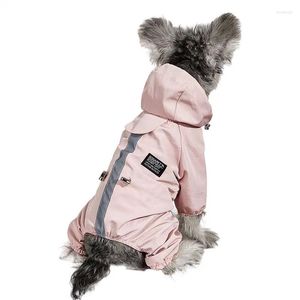 Vêtements pour chiens imperméable réfléchissant vêtements à quatre pattes pour petits chiens Chihuahua chiot imperméable manteau de pluie Ropa Perro chats animal de compagnie