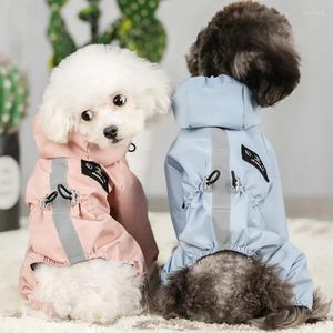 Appareils pour chiens Réflective imperméable Mesh Mesh respirant veste de veste de veste de veste de petits chiens Sweets Jumps Contrain Vêtements