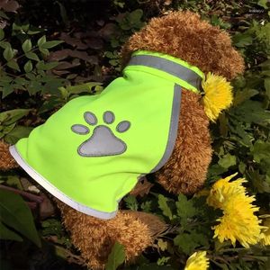 Vêtements de sécurité réfléchissants pour chiens Vêtements Pet Pet Haute visibilité Fluorescent pour le travail extérieur Walking Breathable Veste Vestes