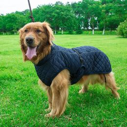 Appareils pour chiens réfléchis d'hiver Big Parkas Grand animal de compagnie Down Warm Golden Retriever Veste épaissie de manteau rembourré pour Labrador