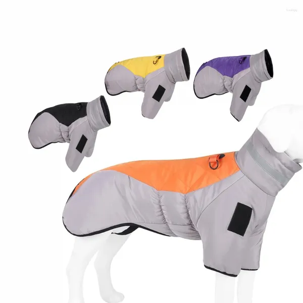 Ropa de perro Reflexión Reflexión Invierno Capacidad impermeable Actualización de ropa de estilo de ropa de estilo Cape Caliente para perros grandes y grandes