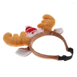 Antlers de renne pour chiens Cerceau de Noël avec décor de pantalon rouge Puppy Chice Bandwear Coieurs pour le costume