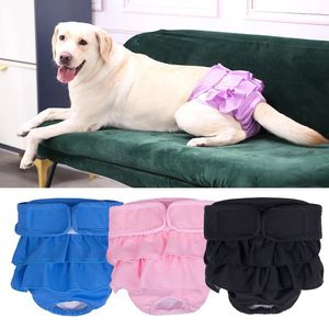 Vêtements de chien réutilisables pantalons physiologiques pour animaux de compagnie lavables grandes culottes hygiéniques couches pour chiens de taille moyenne fournitures de mascottes