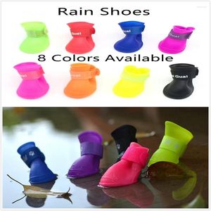 Hondenkleding Rubberen schoenen Sokken Puppy Pet Laarzen Bescherming Anti-Skid vuil Regenachtige waterdichte Siliconen Portable Zomer Casual snoepkleur