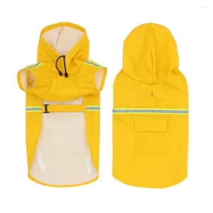 Appareils pour chiens S-5xl Pet Raincoat Réflexion Imperméable Veste pour les petits grands chiens Vêtements respirants Labrador Chihuahua Mabet extérieur