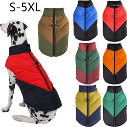 Vêtements pour chiens S-5XL Vêtements chauds d'hiver D-Ring Gilet Veste Manteau imperméable pour petits chiens de taille moyenne Husky Big 5L