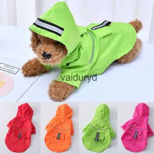 Ropa para perros S-XL Creatividad Mascotas Ropa Impermeables con capucha Tira reflectante Perros Abrigos de lluvia Impermeable Al aire libre Transpirable Net Hilado etsvaiduryd