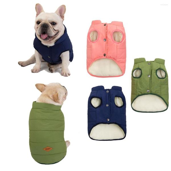 Ropa para perros S-XXL Chaleco de invierno cálido Traje Chaqueta para perros Abrigo Ropa gruesa para mascotas Traje impermeable Ropa para pequeños y grandes