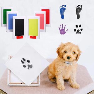 Hondenkleding veilig niet-toxisch printen Dogfootprint Pad inktvrije handafdruk print DIY PO frame Puppy-accessoires Geboren Souvenir