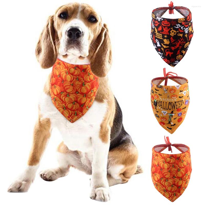 Vêtements pour chiens, écharpe bandana lavable pour Halloween, motif mignon, nœud papillon, accessoires pour chats, produits pour animaux de compagnie