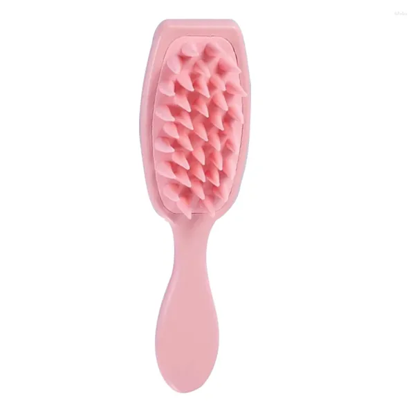 Ropa para perros Scrubber Pet Baño Cepillo Suministros de baño Cachorro Gato Masajeador Rosa Pequeño para el cuidado