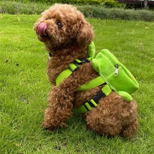 Dog Apparel Shape Pet Backpack Bag for Outdoor Training Small Puppy Vest Harness Bag 230812
