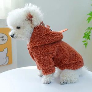 Hondenkleding Sherpa Pet Cozy Cartoon Winter Jacket Quiry Lambswool Sweatshirt For Dogs Cats Warm Comfortabele Leuke herfst