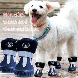 Vêtements de chien chaussures pour chiens hiver Super chaud petites bottes de neige imperméable fourrure antidérapante Chihuahua couverture réfléchissante produit