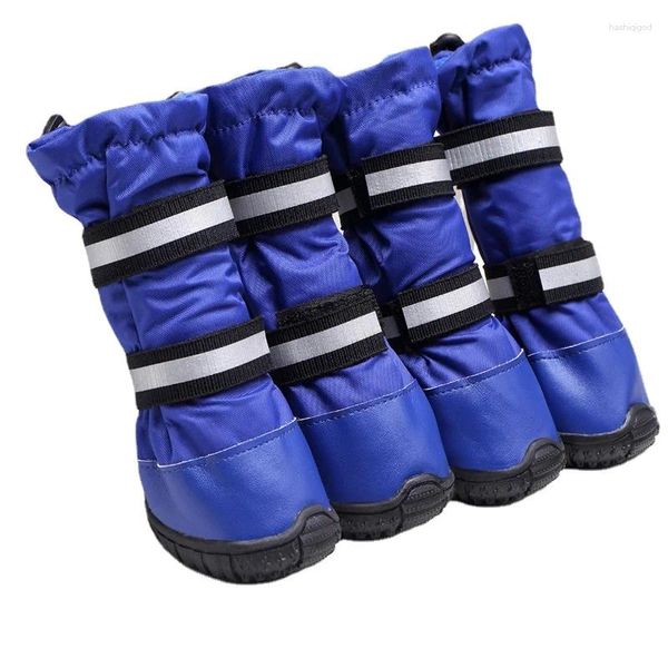 Chaussures de vêtements pour chiens pour grands chiens, bottes de neige imperméables, sangles réfléchissantes de pluie universelles moyennes, couverture