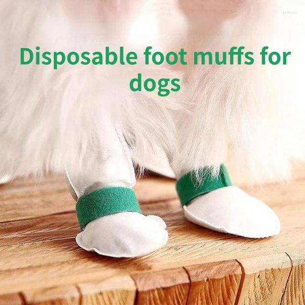 Chaussures de vêtements pour chiens pour petits chiens, couvre-chaussures jetables, chaussettes de marche imperméables et antidérapantes