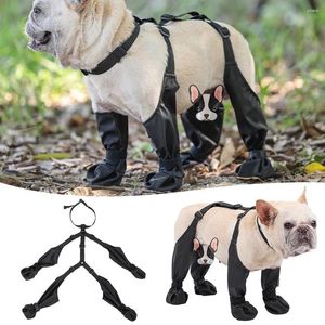 Hondenkledingschoenen Buiten Waterdichte Suspender Laarzen voor kleine middelgrote grote honden Anti-slip Rain Pets Booties Pet Accessoires