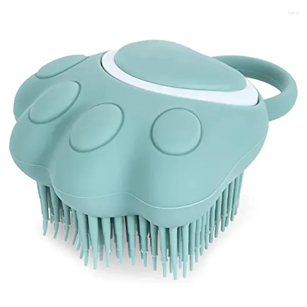 Vêtements pour chiens Silicone Brosse de bain pour animaux de compagnie SPA Peigne de massage Chiens Chats Douche Cheveux Toilettage Fournitures de nettoyage