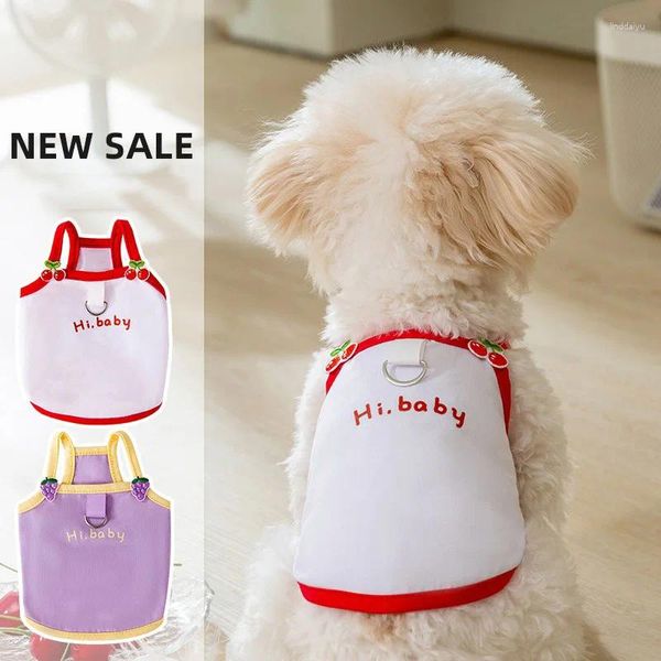 Appareils pour chiens lettres simples gilet pour animaux de compagnie Summer Sous-suspendeurs