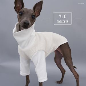 Hondenkleding Kleine en gemiddelde kleding Italiaanse Greyhound Plus Fleece Warm accessoires Katoenbasishirt