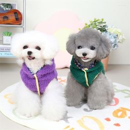 Vêtements pour chiens petite et moyenne taille britannique court marionnette Teddy Jiwa VIP 23 automne hiver pastorale Double couche pull