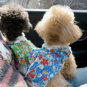 Vêtements pour chiens petit costume chat jupe chiot habille d'été robe robes de floral