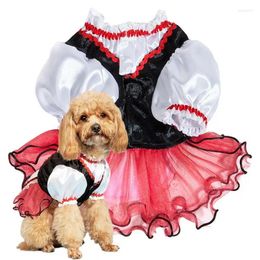Vêtements de chien petites robes femelle animal de compagnie pour chiens été printemps luxe perle rouge chaperon fournitures articles