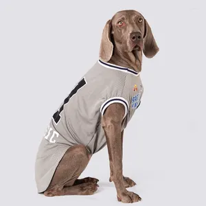 Ropa para perros Ropa pequeña-grande Chaleco de malla transpirable de verano Doberman Labrador Greyhound Perros Accesorios Camiseta para mascotas