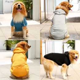 Hondenkleding Kleine/Gemiddelde/Grote Hoodies Solid Color Casual Pet Coat Herfst/Winter Outdoor Puppy Kleding Winddicht Chihuahua Sweatshirt
