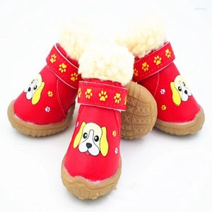 Hondenkleding kleine schoenen buitenlaarzen pu voor chihuahua warme winter waterdichte anti slip puppy huisdier