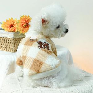 Hondenkleding Kleine trui Herfst Winter Schattig Geruite trui Huisdiermode Desingerkleding Puppyharnas Kat Gebreide kleding Yorkshire Maltees