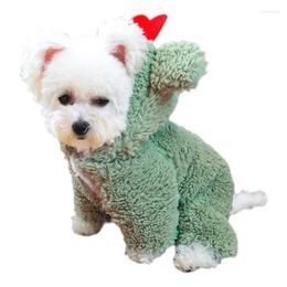 Hondenkleding Kleine trui Warm vierbenige verdikking van puppykleding voor winterstijl zacht gezellig